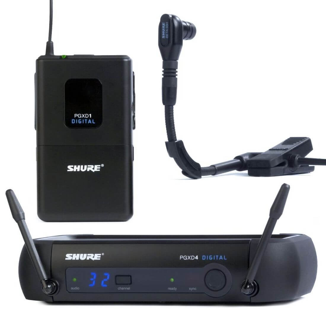 Shure PGXD14/BETA98H Sistema inalámbrico de instrumento